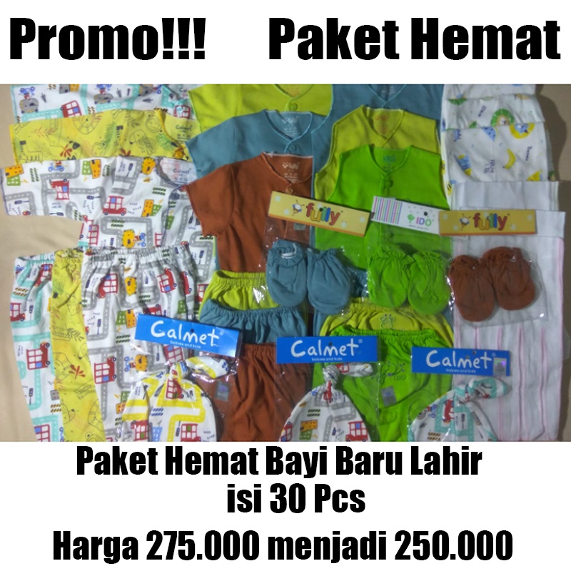 Paket hemat bayi baru lahir isi 30 pcs paket perlengkapan bayi baru lahir kado bayi baru lahir hadia