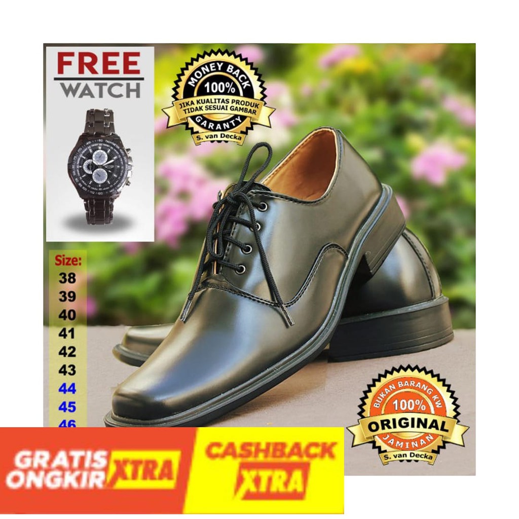 ORIGINAL  - Sepatu Pantofel Pria Sepatu Kulit Sepatu Kerja Sepatu Big Size Sepatu Pantopel Sepatu