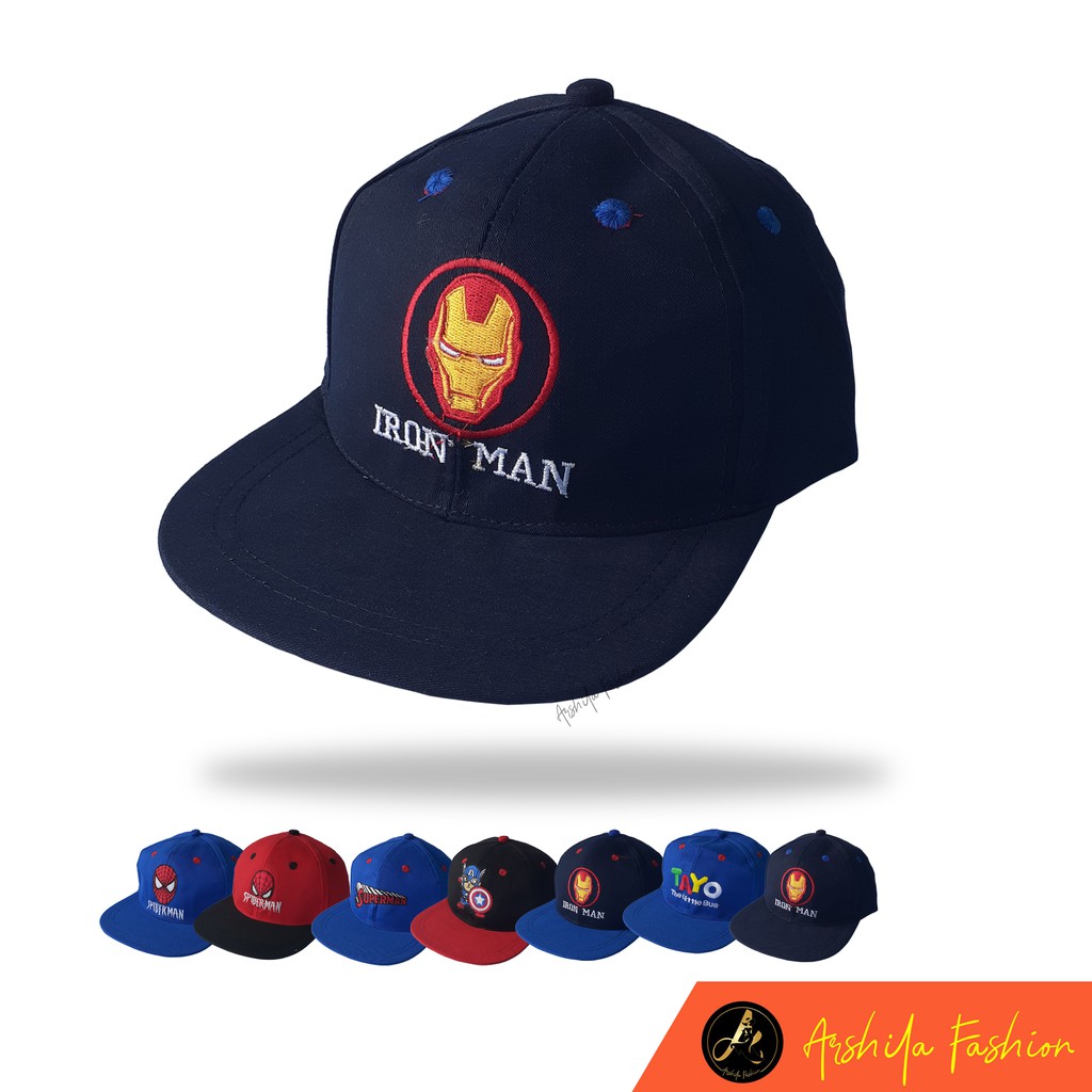 Snapback Anak Karakter Jagoan / Snapback anak usia 4 - 12 tahun / Arshila_fashion