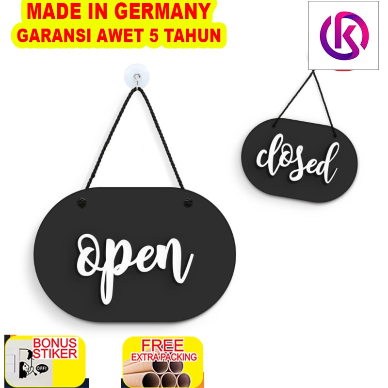 

Terlaris Open Closed Acrylic / Sign Acrylic Buka Tutup Oval
