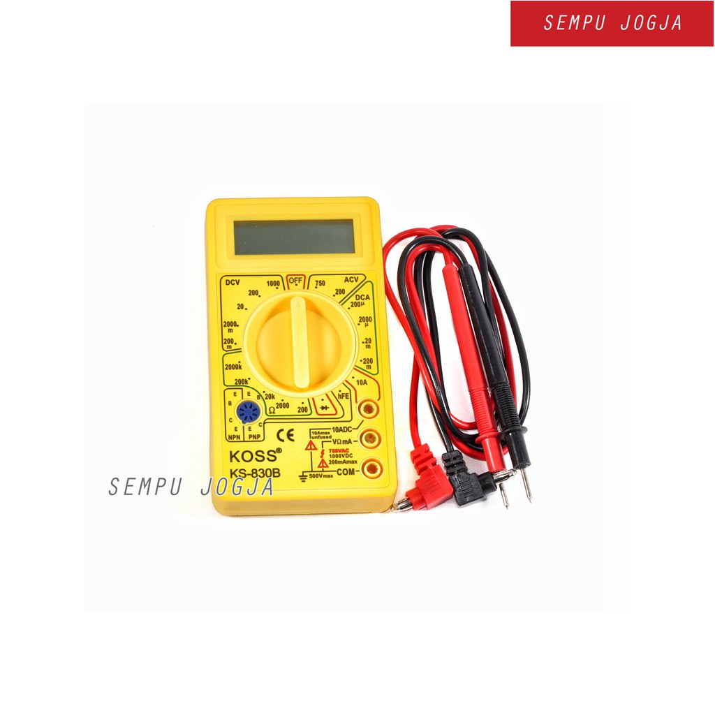 Multimeter Digital DT-830B Multitester Multi tester Multi Meter