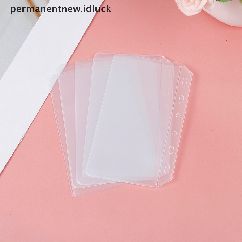 1 Pc Kantong Binder Folder A5 A6 A7 Warna Transparan Untuk Notebook Binder