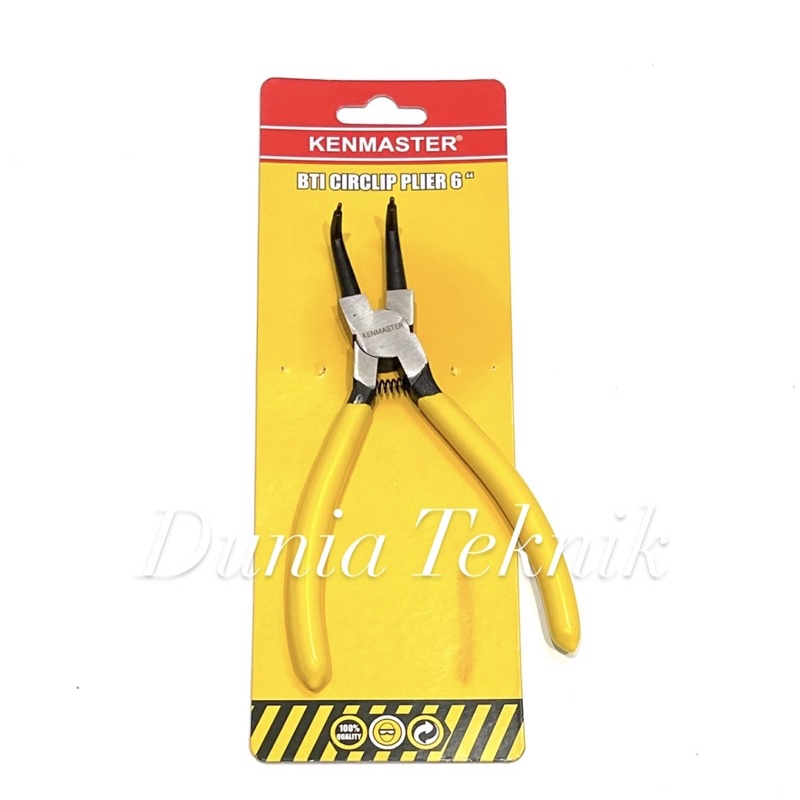 KENMASTER Tang Snap Ring Tutup Bengkok 6 Inch Tang Spie Tang Spi 6” Tang Circlip Tang Pembuka Ring T