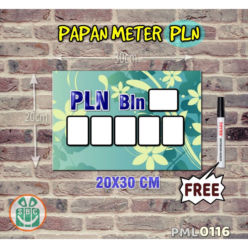 

Stokastik Papan Meter Listrik PLN PAM motif Unik - Floral 16