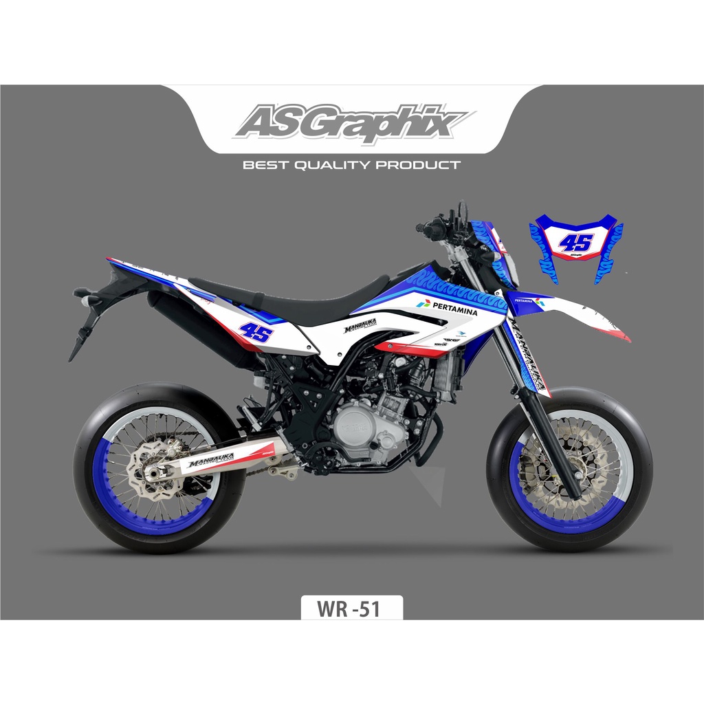 Sticker Decal Motif Mandalika CRF, KLX, Dtracker, Husq, KTM, WR