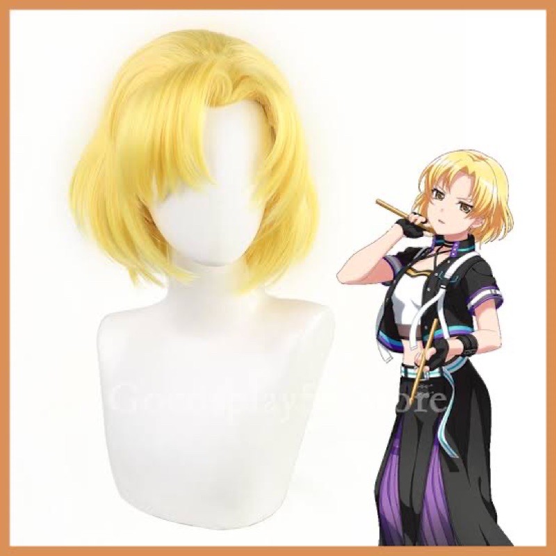 Satou Masuki BanG Dream wig cosplay yellow