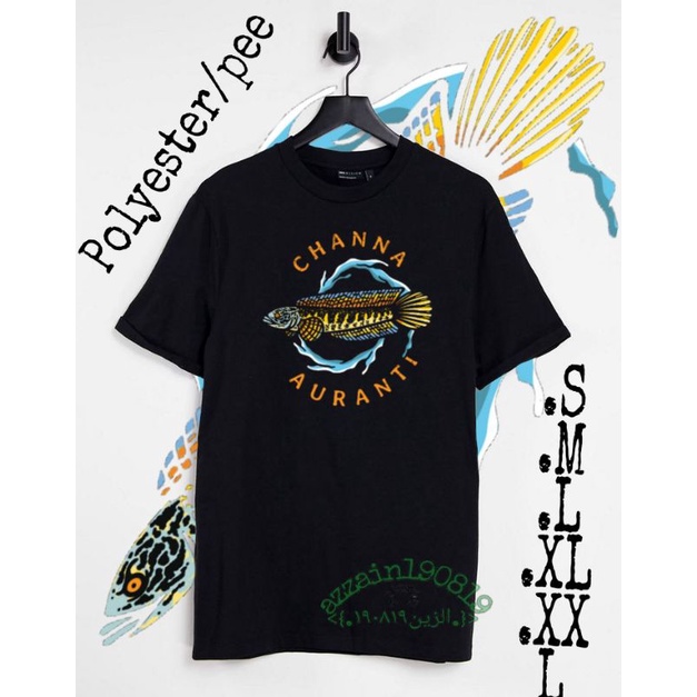 kaos anak channa auranti/snakehead/andrao/stewarti/limbata/maru/pulchra/blue pulchra/barca/marulioid
