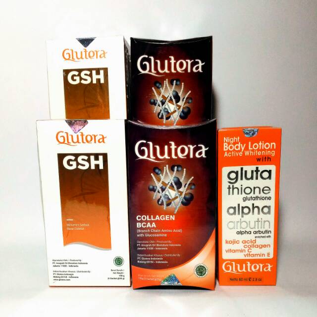 SALE  2 BOX GLUTERA L-GLUTATHIONE (GSH) & 2 BOX GLUTERA COLLAGEN BCAA & BODY LOTION