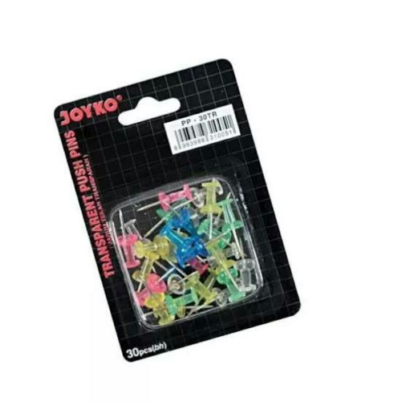 

PUSH PIN/JARUM TEKAN/PAKU MADING WARNA WARNI TRANSPARAN/PAKU PIN