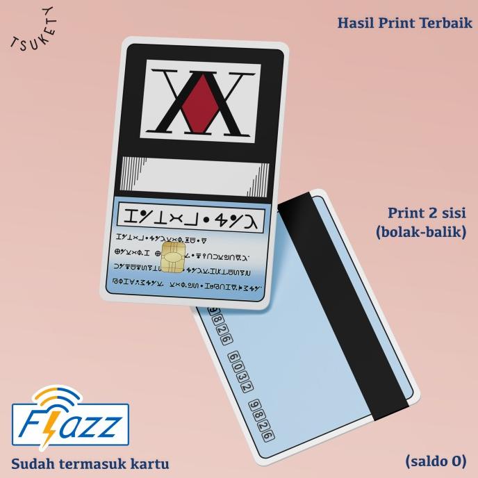 Hunter X Hunter License Card E-money Flazz Emoney