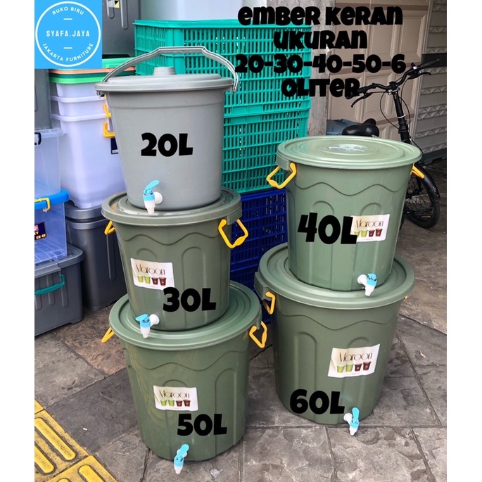 gengsilegi89 - ember plastik kran cuci tangan serbaguna wudhu dapur