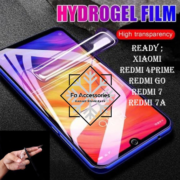 FA ANTI GORES JELLY HYDROGEL XIAOMI REDMI 4 4PRIME 7 7A GO FULL SCREEN PROTECTOR GUARD SHOCK PRIME