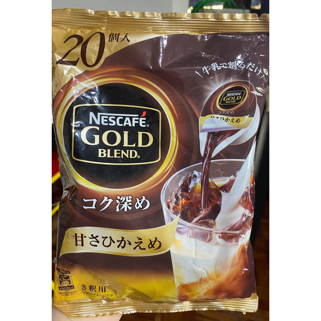 

Kopi Nescafe Gold Blend Potion / Kapsul Less Sugar Mocha 20 x 11 Gram