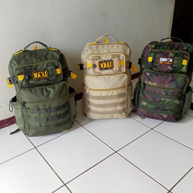 TAS RANSEL PRIA=TAS ARMY=TAS TERLARIS=TAS KUAT FREE LOGO 50L