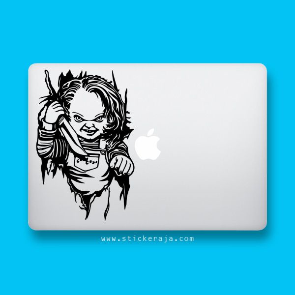 Stiker Laptop MacBook Asus Acer Dell Lenovo - Sticker Chucky