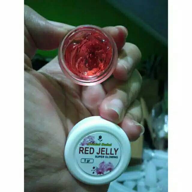 Red jelly glowing