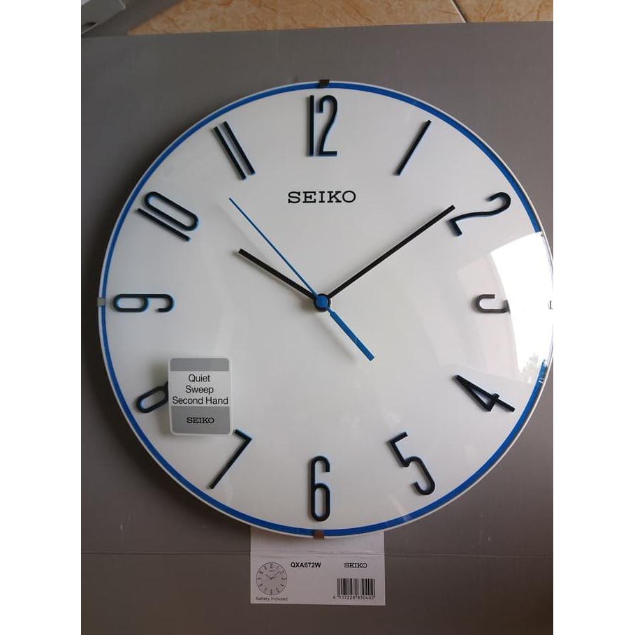 Diskon Terbatas Seiko Wall Clock Qxa672 K N Black Grey Quiet Sweep Jam Dinding Barang Shopee Indonesia