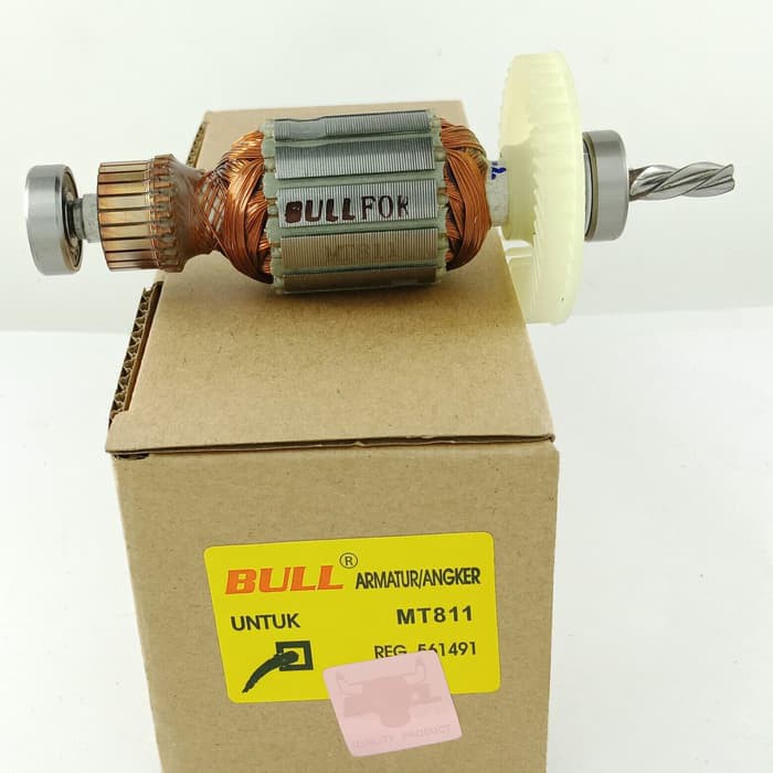 Armature MT811 Merk BULL IMPACT DRILL MAKTEC armatur angker rotor untuk mesin bor beton bor drill ma