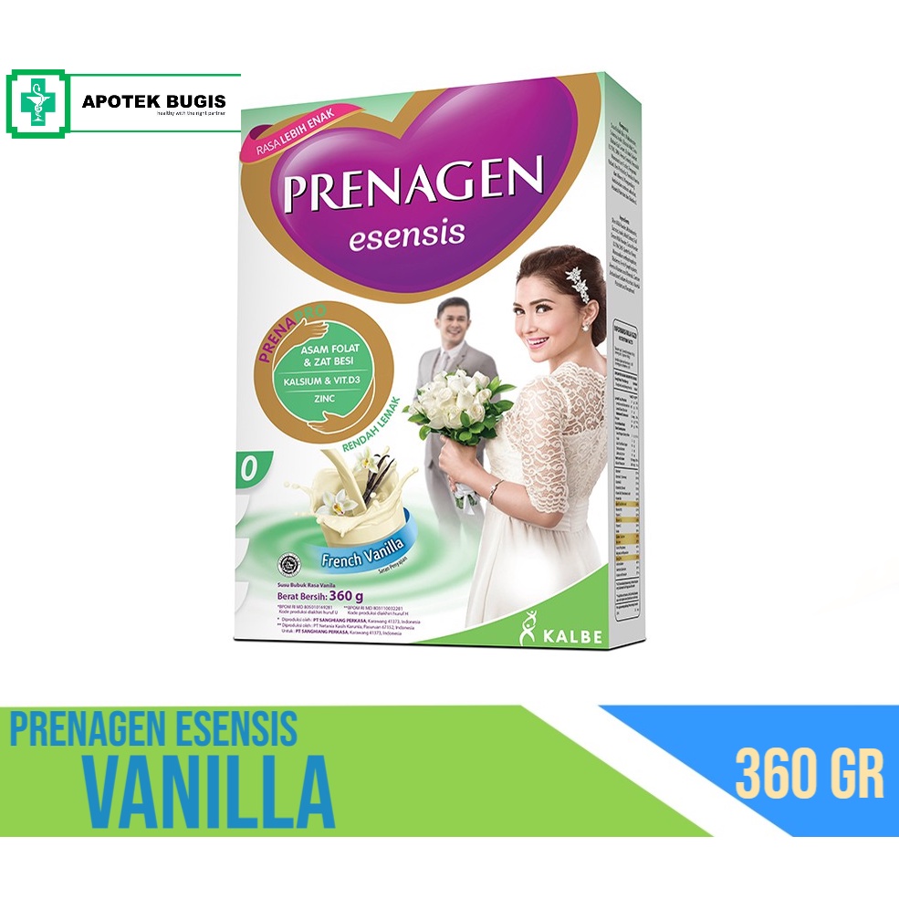 PRENAGEN ESENSIS SUSU PERSIAPAN KEHAMILAN 360GR RASA COKLAT-VANILLA