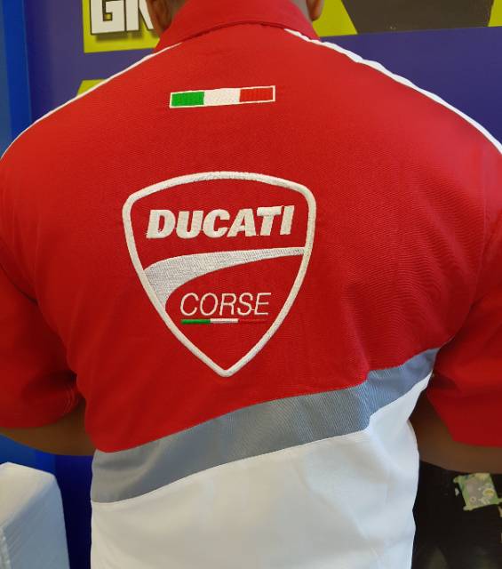 Baju Seragam Otomotif Ducati, Baju Komunitas Moto GP, Kemeja Bordir F1