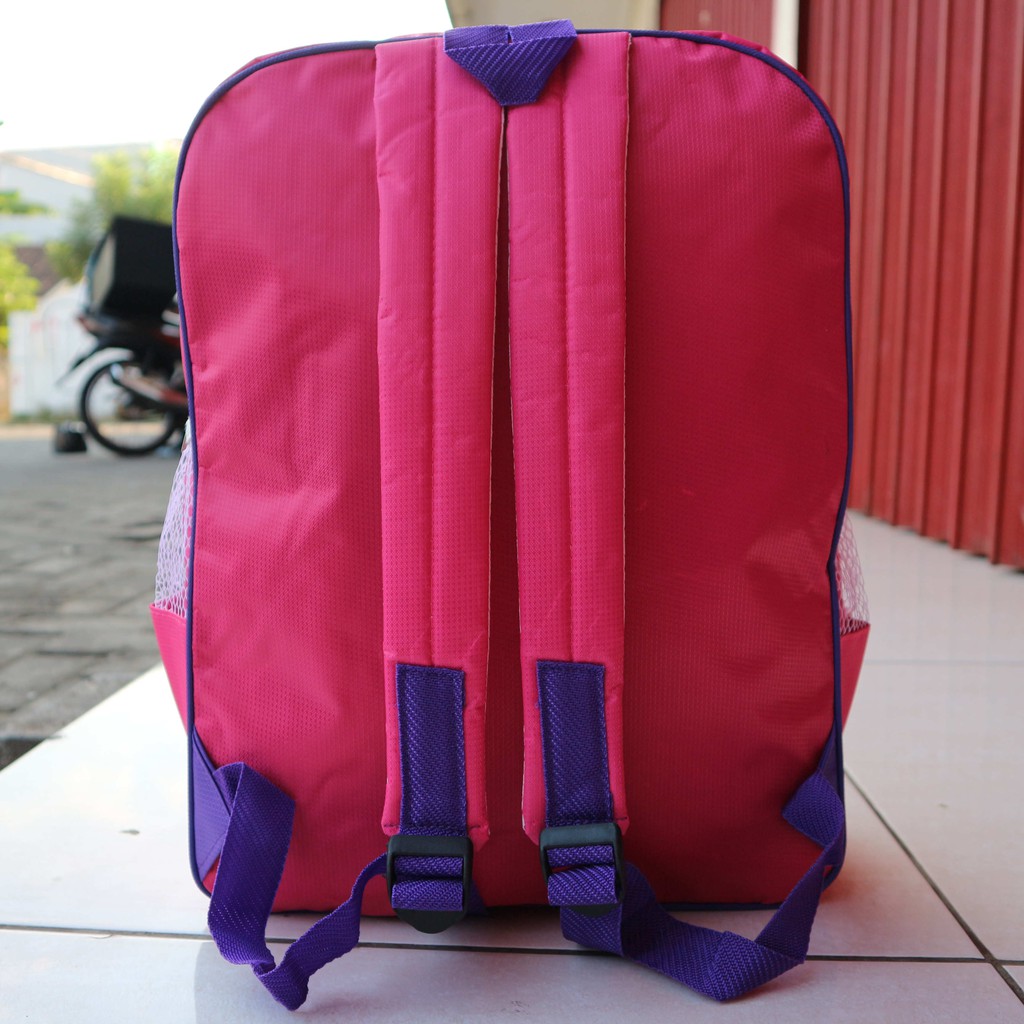 Tas Anak Fashionable Karakter Barbie Cantik Warna Pink Murah Kekinian