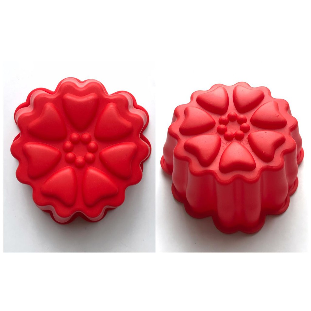 Cetakan Molding Bunga Hati /Cetakan Pudding /Cetakan Kue /Cetakan Coklat /CetakanNasi/Silicone Mould