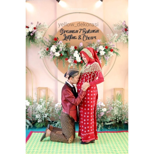 Lingkaran Aksesoris Backdrop besi knockdown + triplek custom lipat