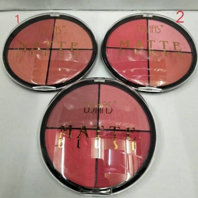 BLUSH ON USHAS BLUSH MATTE OIL CONTROL 4 WARNA 2263 USHAS BPOM