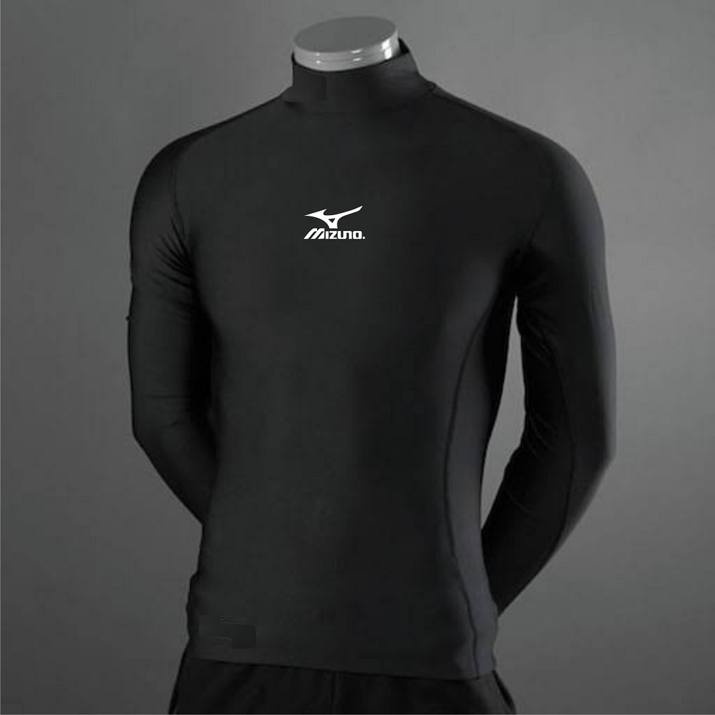 Baselayer Manset pria wanita Turtle Neck