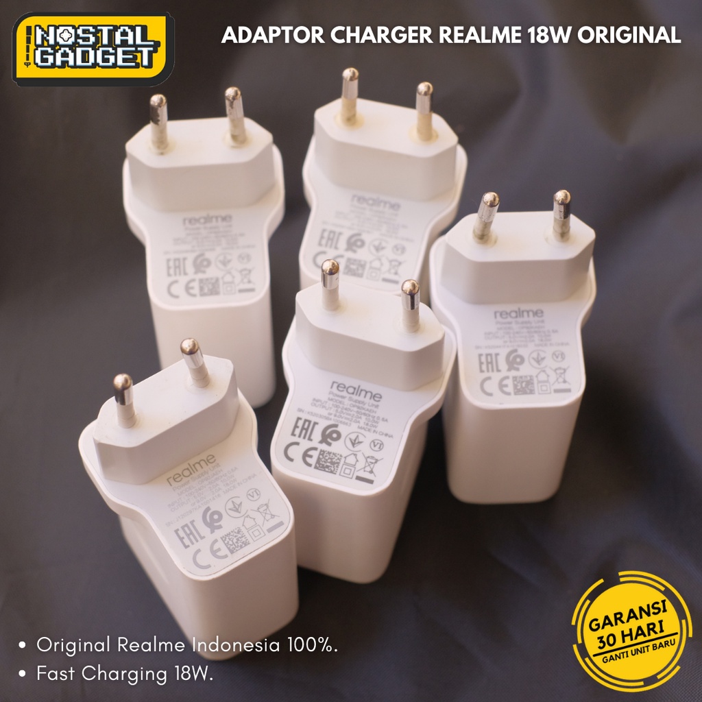 Adaptor Charger Realme 18W Narzo 20 30A 50A Prime C15 C21 C25Y 8 5G 8i Original Copotan
