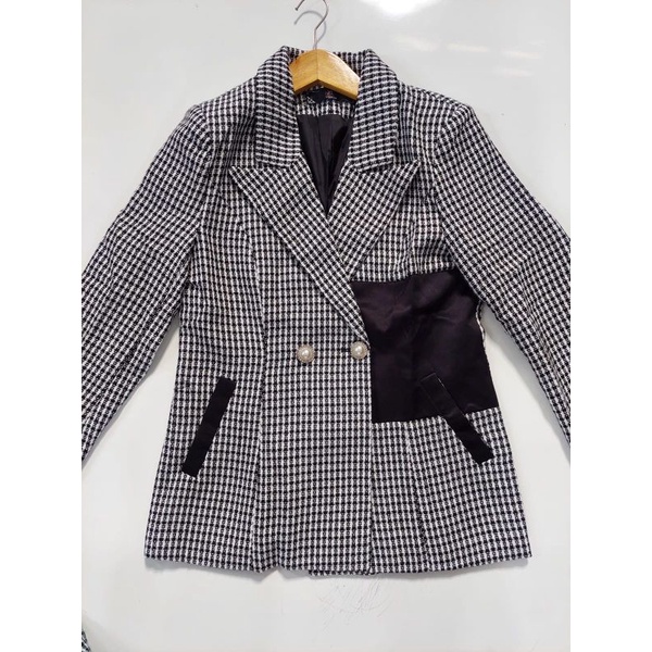 VN IROO TWEED BLAZER PREMIUM /  BLAZER VINTAGE KOREAN STYLE / WINTER TWEED BLAZER