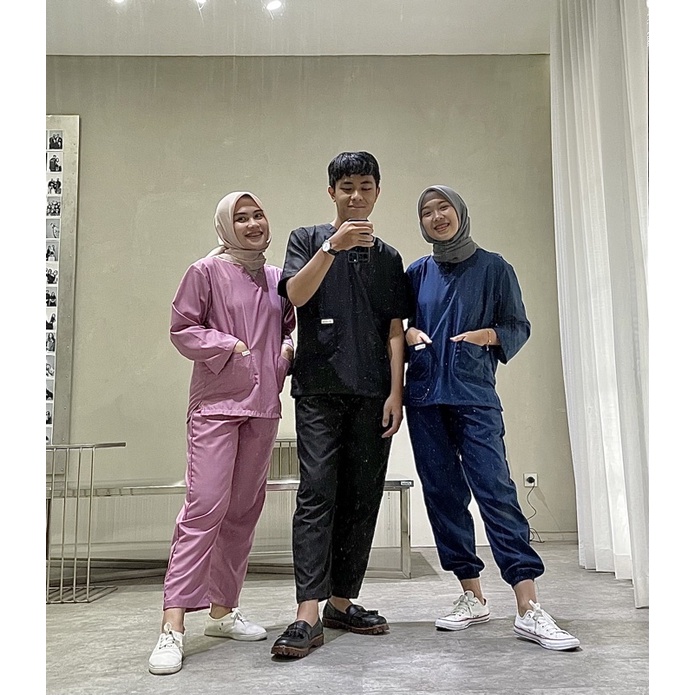BAJU OK/ BAJU OKA/ BAJU JAGA DOKTER/ BAJU JAGA BAHAN TOYOBO/ SCRUB MEDIS