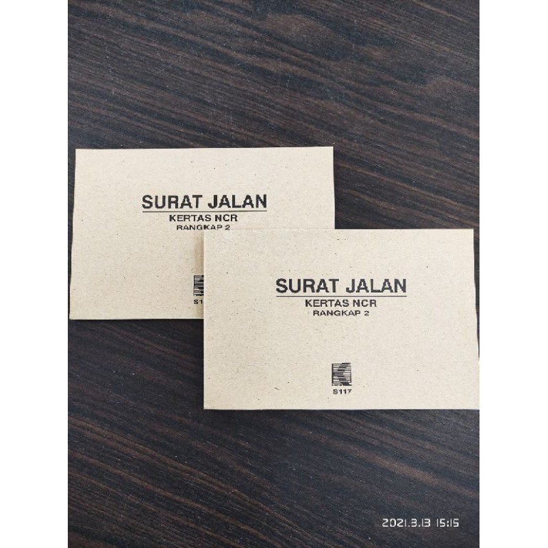 

Surat Jalan 2 Ply / Surat Jalan 2 Rangkap ukuran 1/4 Folio