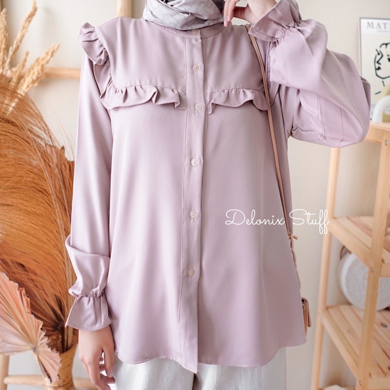 DELONIX | Atalya ruffle shirt