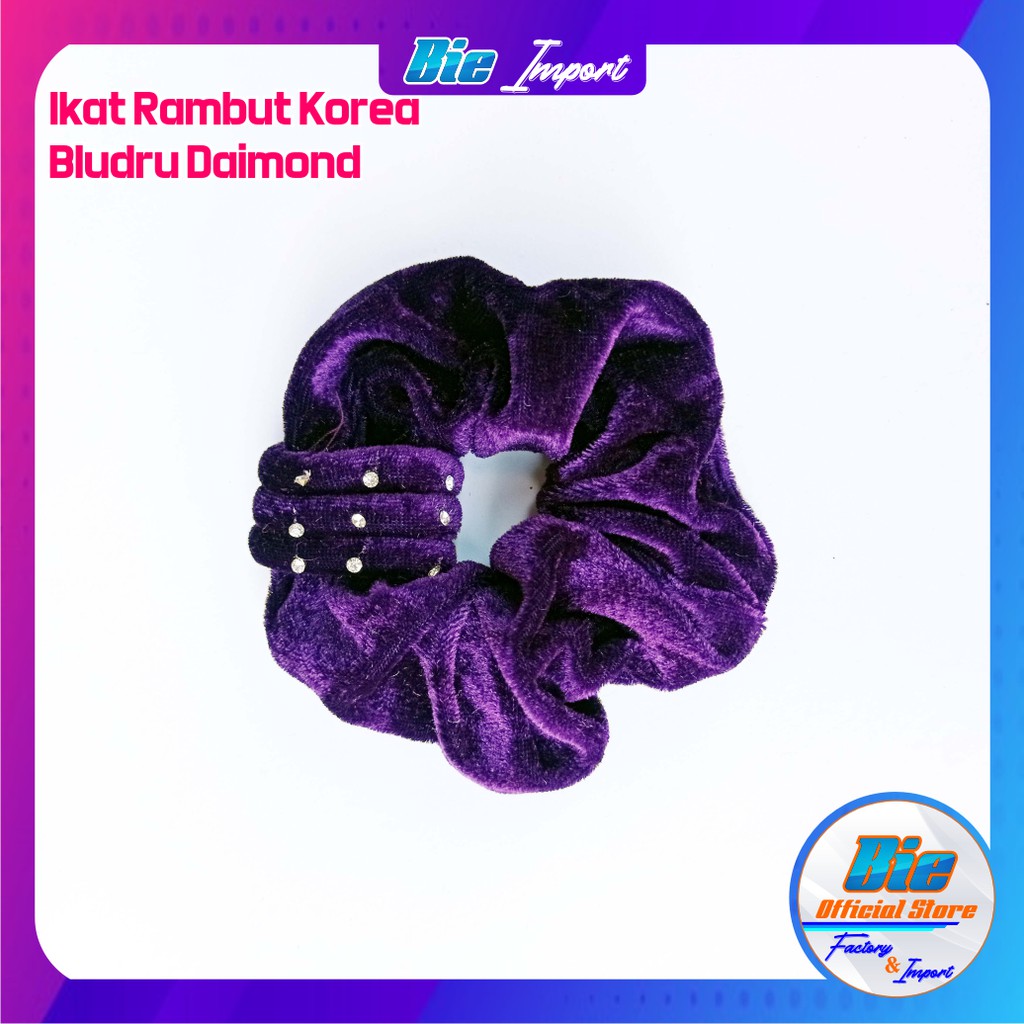 Ikat Rambut Korea Bludru Diamond Import Best Seller