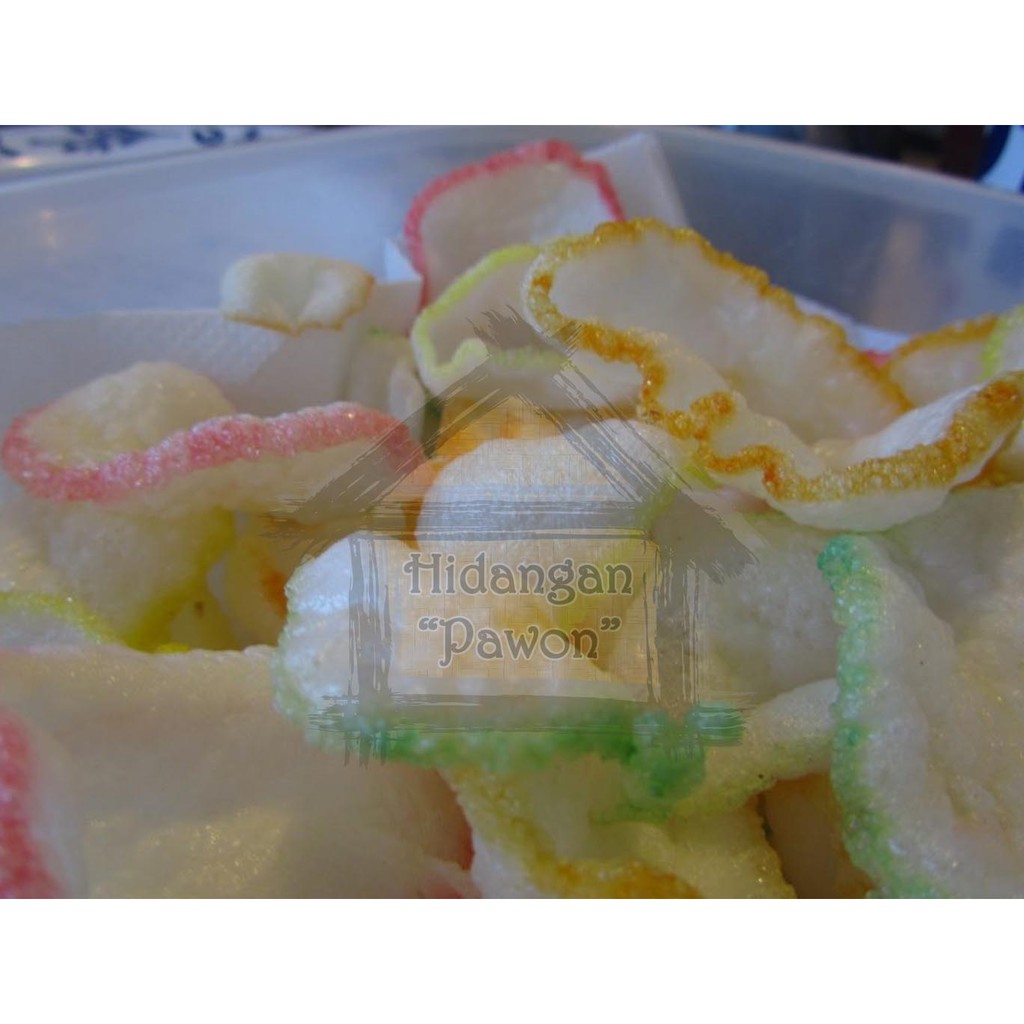 

Kerupuk - Krupuk BAWANG PRIMA Warna Warni - Repack 500 Gram