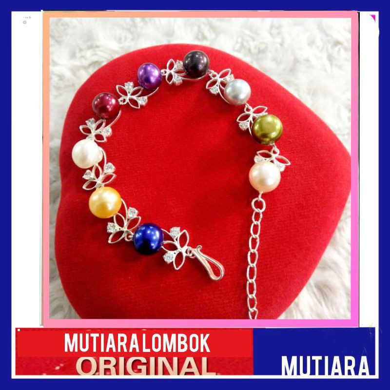 perhiasan wanita gelang perak gelang mutiara lombok gelang mutiara asli lombok jewelery pearl