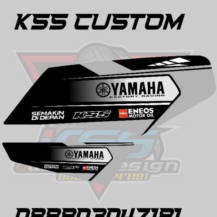 Striping rx king variasi terbaru hitam silver