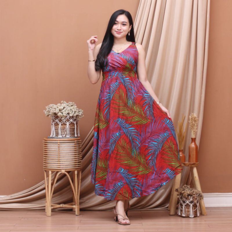 (VIRAL 2022) DASTER DRESS YUKENSI BUSUI MATA KAKI / BAJU SANTAI / PAKAIAN WANITA TERBARU 2022 MOTIF BALI ADEM SEJUK RAYON HALUS KASUAL SUPER JUMBO