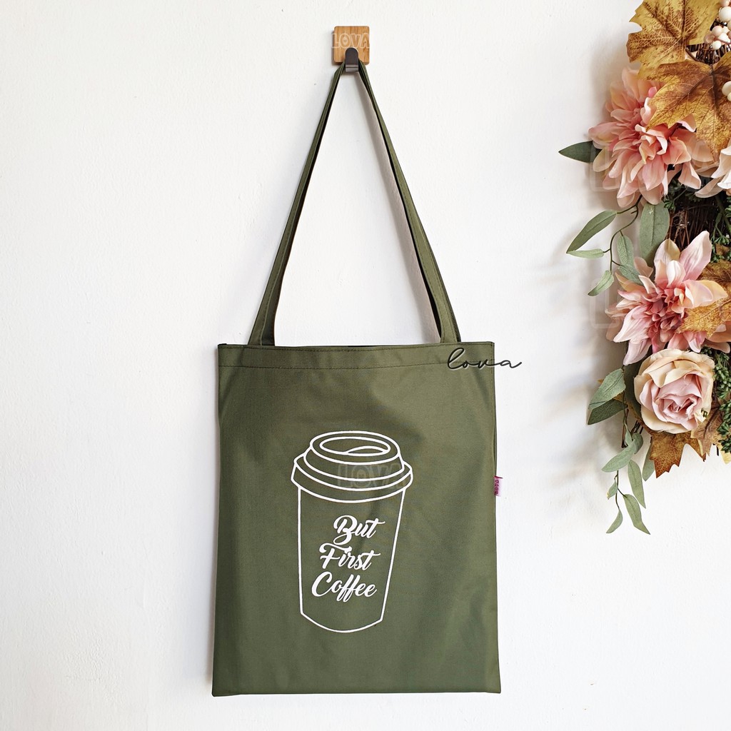 [LOKAL] Fashion Fair - COFFEE [ADA RESLETING] Dari JKT - BISA COD TAS TOTEBAG KOPI SLINGBAG