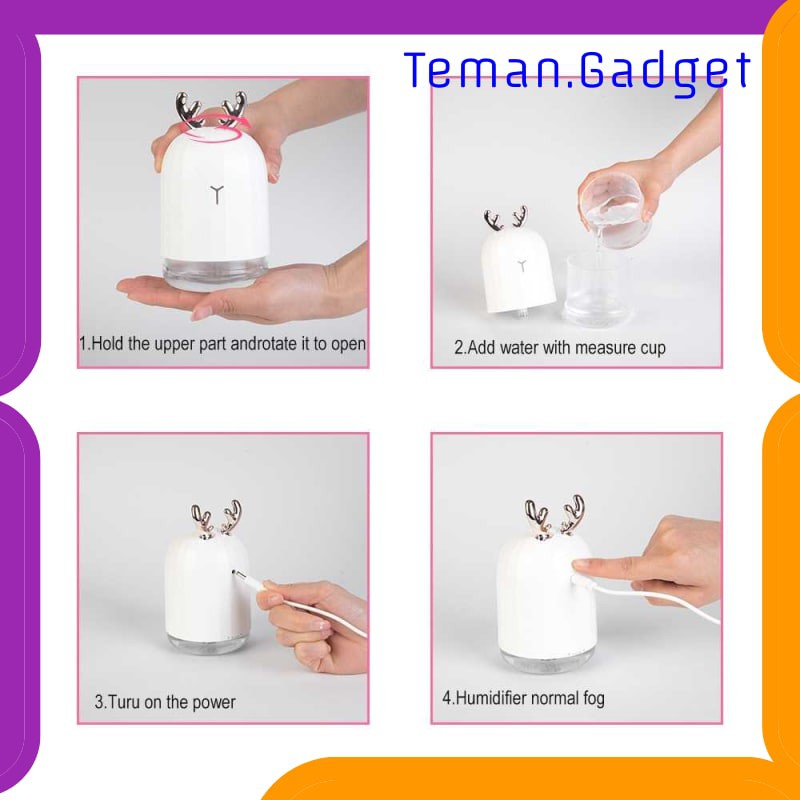 TG-CE059 Berlato Humidifier Aromatherapy Cute Design 220ml - K-H160