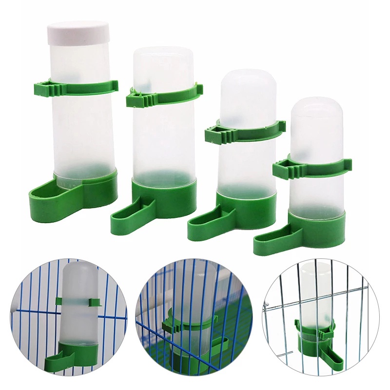 {LUCKID}6pc Bird Water Drinker Feeder Automatic Drinking Fountain Pet Drinking Cup Bowls