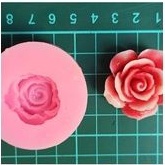 cetakan silikon puding coklat bunga mawar mini