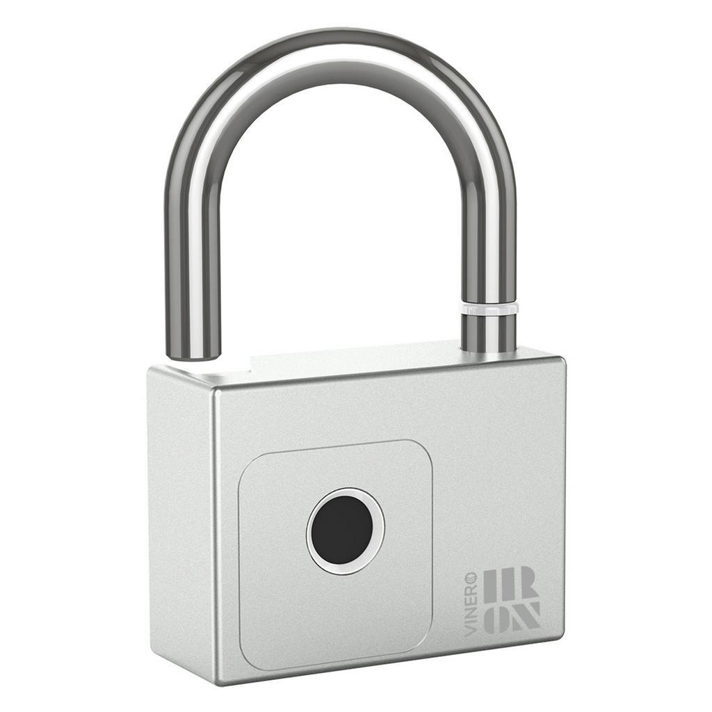 SMART PADLOCK VINERO IRON FINGERPRINT RECHARGEABLE BATTERY TUYA IP65