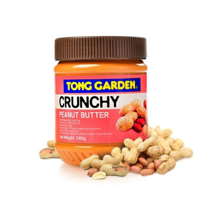 Jual TONG GARDEN CRUNCHY PEANUT BUTTER 340GR (botol plastik) Indonesia