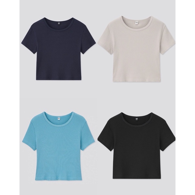 GU Uniqlo Ribbed Top