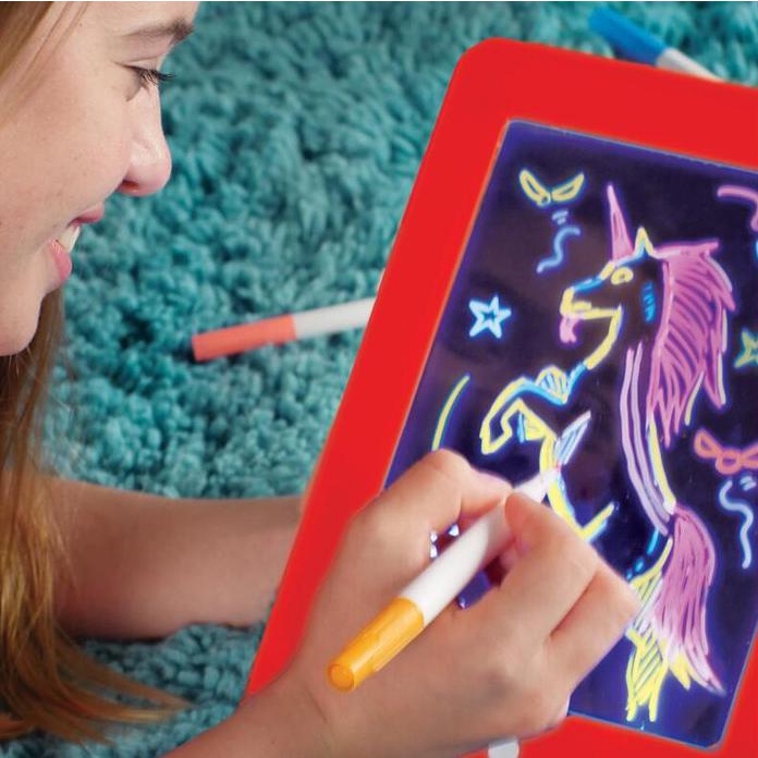 MAGIC SKETCHPAD ART THAT GLOW MAINAN EDUKASI BELAJAR MENGGAMBAR