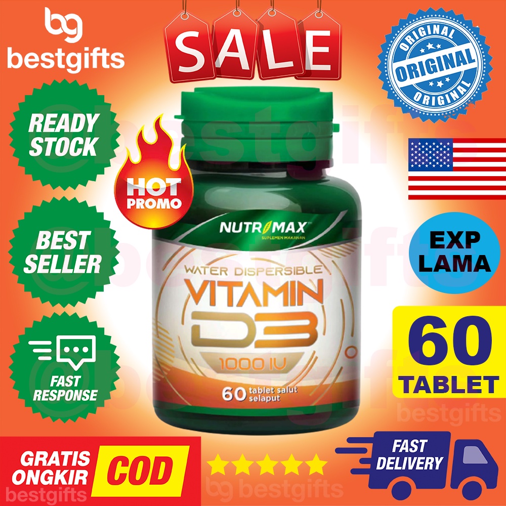 NUTRIMAX VITAMIN D3 1000 IU VIT D 1000IU IMUNITAS IMUN KEKEBALAN TUBUH NYERI SENDI TULANG 60 TABLET