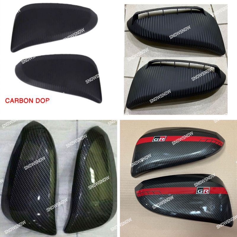 Spion Cover Corolla Cross 2022 2023 Chrome Hitam Carbon