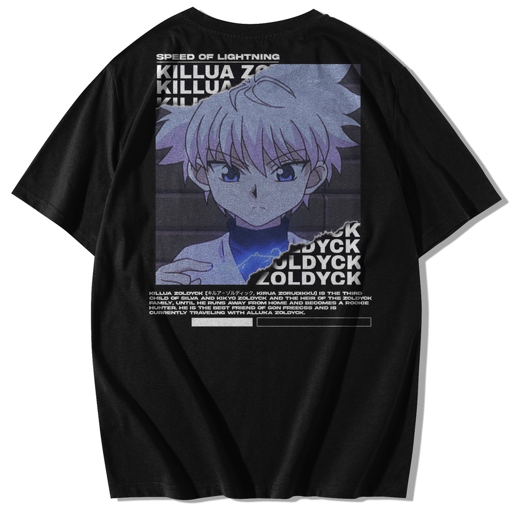 Jual Kaos Hunter X Hunter Kaos Baju Anime Hunter X Hunter Killua Zoldyck Kaos Anime Shopee 3733